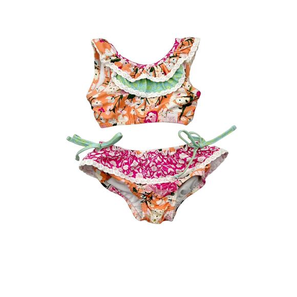 SweetHoney Two Piece Floral Swimsuit - Picture 1 of 9